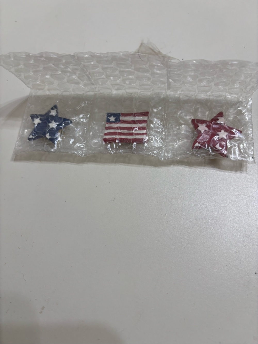 NWT Quacker factory 4th of July cardigan size M with patriotic button covers - Picture 8 of 8